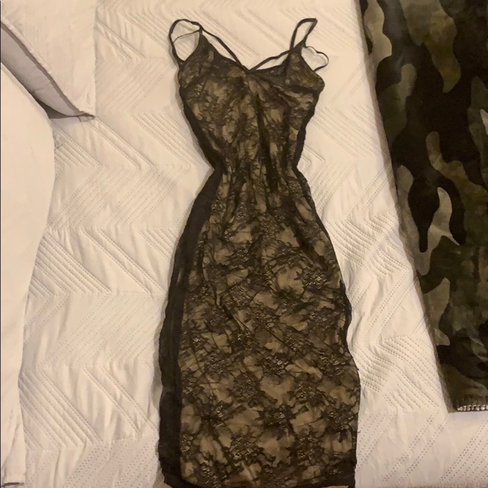 Lace dress.